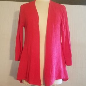 Cable and gauge lace back jacket